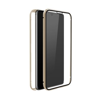 White Diamonds 360&deg; Glass Cover for Samsung Galaxy A41 Gold