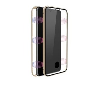 White Diamonds 360&deg; Glass Cover for Samsung Galaxy A41 Gold