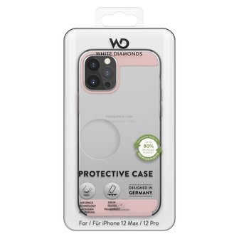 White Diamonds Innocence Clear Cover Voor Apple IPhone 12/12 Pro Rose Gold