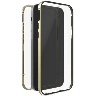 White Diamonds 360 Glas Cover Voor Apple IPhone 14 Goud