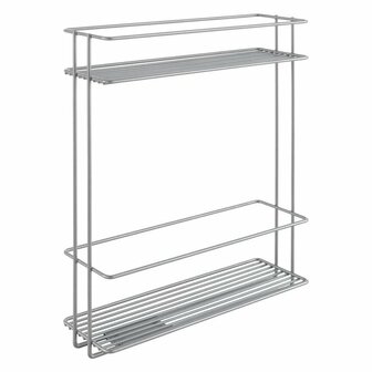 Metaltex Space Saver Smart Kitchen Uitschuifbaar Gootsteenkastrekje 11x38x34 cm Zilver