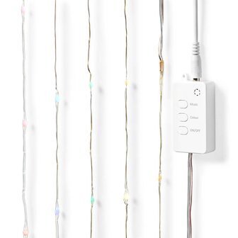 Nedis WIFILX51RGB Smartlife Gekleurde Led-strip Wi-fi Meerkleurig 5000 Mm Ip44 400 Lm Android&trade; / Ios