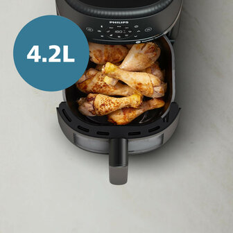 Philips NA221/00 Airfryer 4.2L 1500W Zwart/Zilver