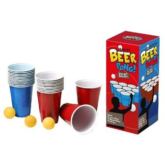 Beer Pong 20 Bekers en 6 Balletjes