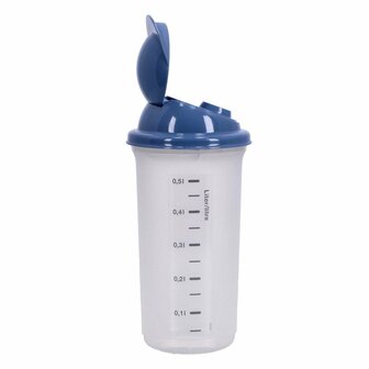 Rotho Rondo Shaker 0.5L Horizon Blauw/Transparant