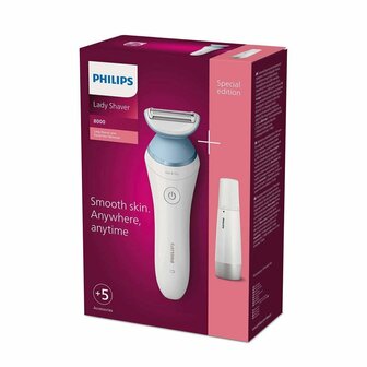 Philips BRL166/91 Snoerloze Lady Shaver Series 8000 Wit/Blauw