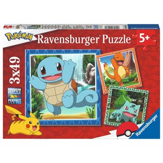 Ravensburger Puzzel Pok&eacute;mon 3x49 Stukjes