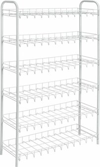 Tomado Metaltex Shoe 6 Schoenenrek Wit 64x23x104 cm  6 Verdiepingen