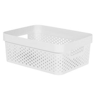 Curver Infinity Dots Box 11L 35.6x26.6x13.6 cm Wit