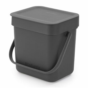 Brabantia Sort &amp; Go Afvalbakje 3L Grijs