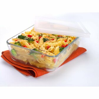 Pyrex Cook &amp; Freeze Glazen Ovenschaal + Deksel 4L Transparant