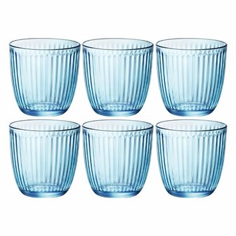 Bormioli Rocco Waterglazen 290 ml 6 Stuks Blauw/Transparant/Glas