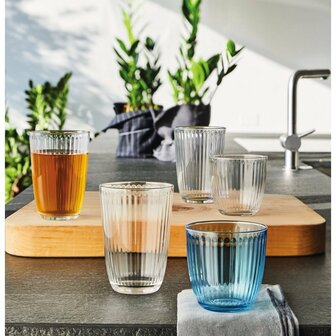 Bormioli Rocco Waterglazen 290 ml 6 Stuks Blauw/Transparant/Glas