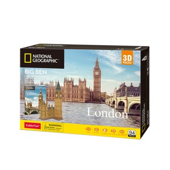 Cubic Fun National Geographic 3D Puzzel Big Ben 94 Stukjes