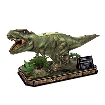 National Geographic Houten 3D Puzzel Tyrannosaurus Rex 52 Stukjes