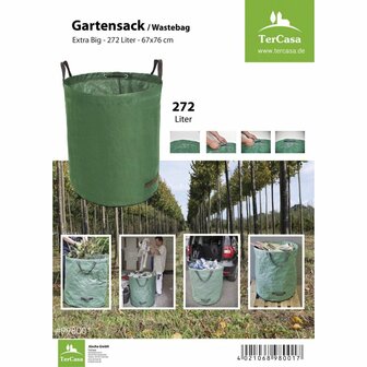 TerCasa JU-998001 Tuinafvalzak 272L Groen