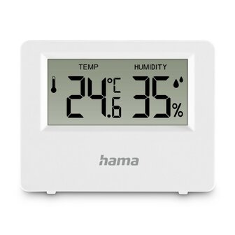 Hama Thermometer + Hygrometer voor Binnen en Buiten Wit