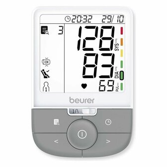 Beurer BM53 Bloeddrukmeter met AFIB Detectie Wit/Grijs