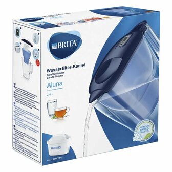 Brita Aluna Waterfilterkan 2.4L Blauw/Transparant