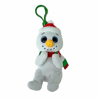 TY Beanie Boos Clip Knuffel Sneeuwman Brrrnard 7 cm