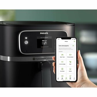 Philips HD9880/90 7000 Series Airfryer Combi Connected XXL 8.3L 2200W Zwart/RVS