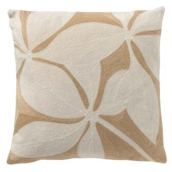 Dutch Decor Elin Sierkussen 45x45 cm Taupe/Wit