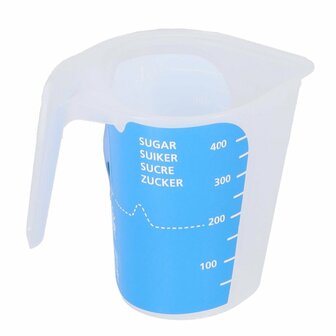 DBP Maatbeker 500 ml Blauw/Wit