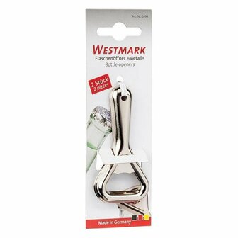 Westmark Flessenopener 2 Stuks RVS