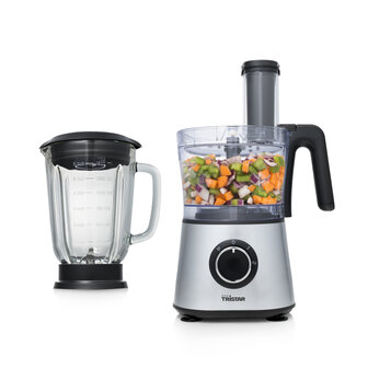 Tristar MX-4823 Food Processor RVS/Zwart