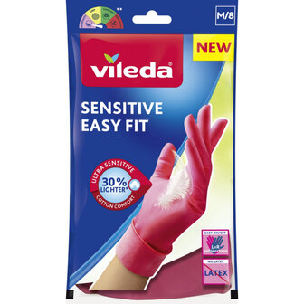 Vileda Sensitive Easy Fit Huishoudhandschoenen M