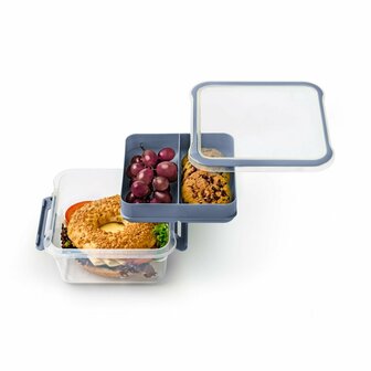 Rotho Memory Lunchbox Snack To Go 1L Horizon Blauw/Transparant