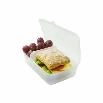 Rotho Fun Lunchbox met Verdeelschotje 0.9L Transparant