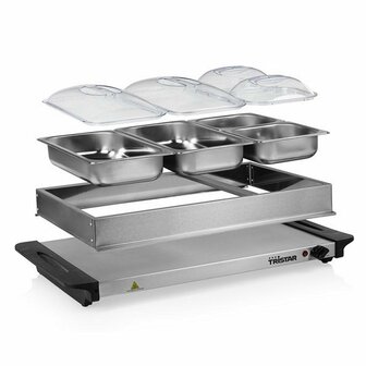 Tristar BP-6285 Buffetwarmer RVS/Zwart