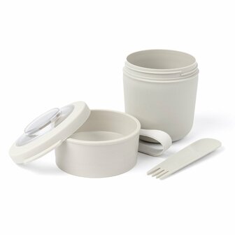 Amuse Tylla Duo Oat Lunchbowl 150+450 ml + Spork Wit