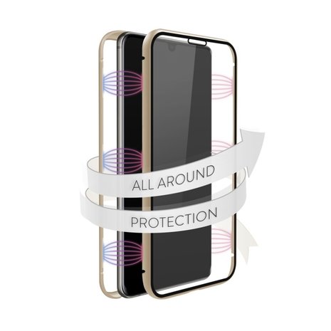 White Diamonds 360° Glass Cover for Samsung Galaxy A41 Gold