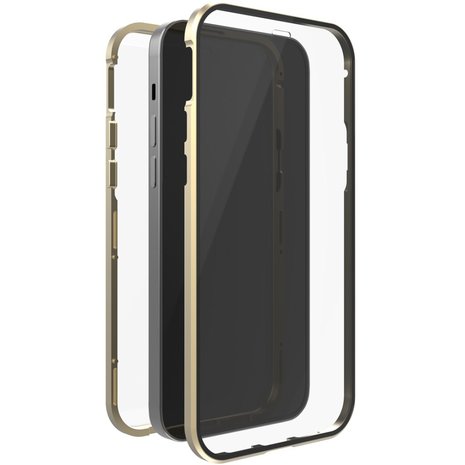 White Diamonds Cover 360° Glass Voor Apple IPhone 13 Goud