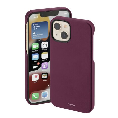 Hama Cover Finest Sense Voor Apple IPhone 14 Burgundy