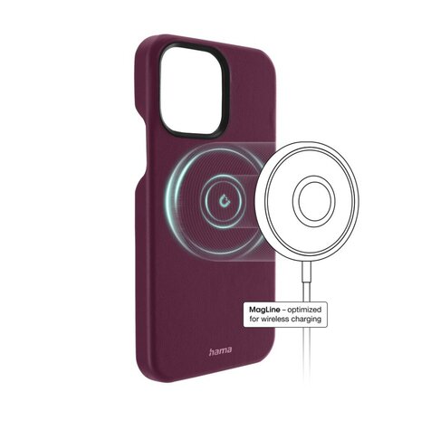 Hama Cover Finest Sense Voor Apple IPhone 14 Pro Burgundy