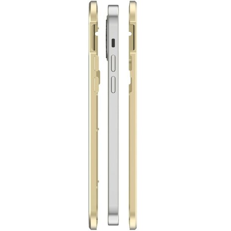 White Diamonds 360 Glas Cover Voor Apple IPhone 14 Goud