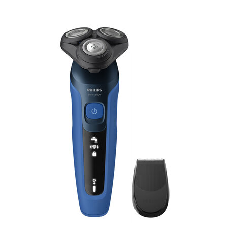 Philips S5466/17 Shaver Series 5000 Wet & Dry Elektrisch Scheerapparaat Zwart/Blauw