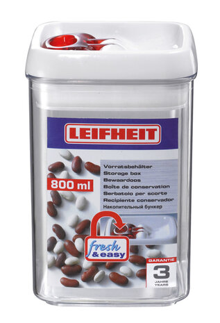 Leifheit 31208 Voorraadbus Fresh & Easy Hoekig 800 Ml