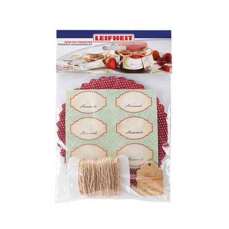 Leifheit 3194 Decoratie Set Weck Etiketten 41-delig