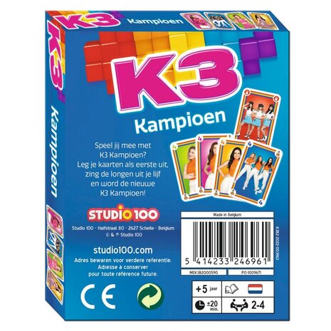 K3 Kaartspel Kampioen