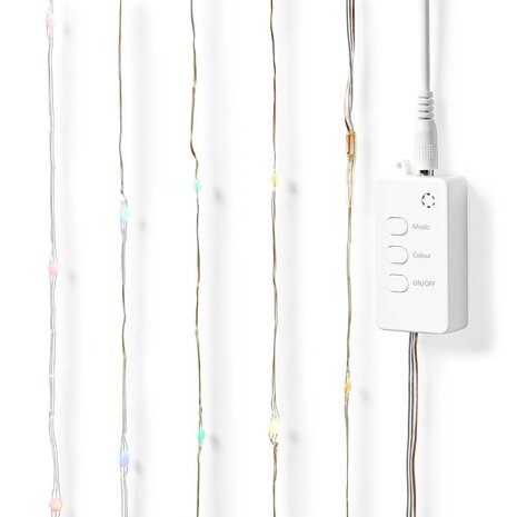 Nedis WIFILX51RGB Smartlife Gekleurde Led-strip Wi-fi Meerkleurig 5000 Mm Ip44 400 Lm Android™ / Ios