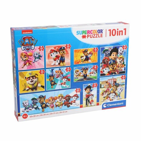 Clementoni 10in1 Puzzel Paw Patrol 18-60 Stukjes