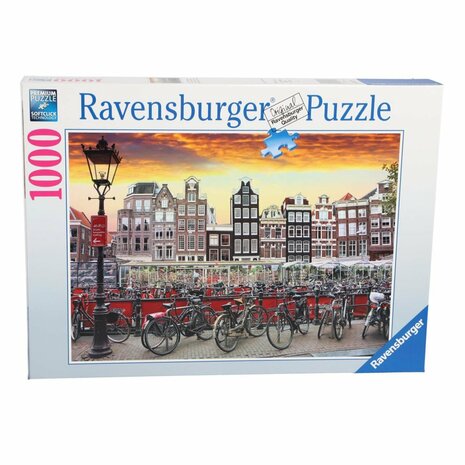 Ravensburger Puzzel Amsterdam Fietsenstalling 1000 Stukjes