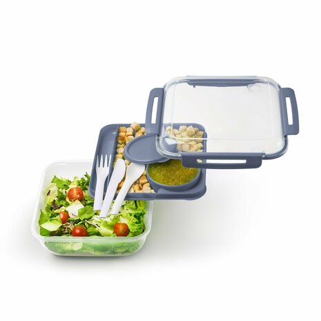 Rotho Salad To Go Lunchbox 1.7L Horizon Blauw