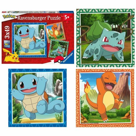 Ravensburger Puzzel Pokémon 3x49 Stukjes