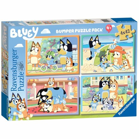 Ravensburger Puzzel Bluey 4x42 Stukjes