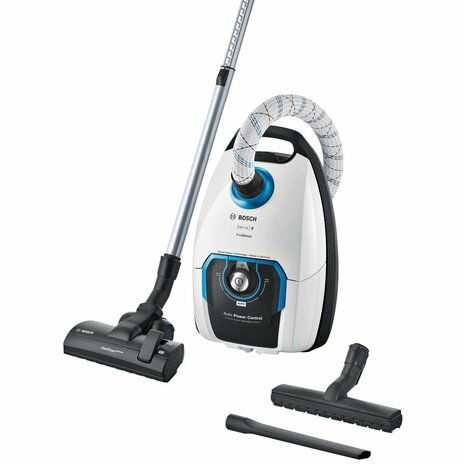 Bosch BGL8SIL6 ProSilence Stofzuiger 800W Wit/Blauw/Zwart